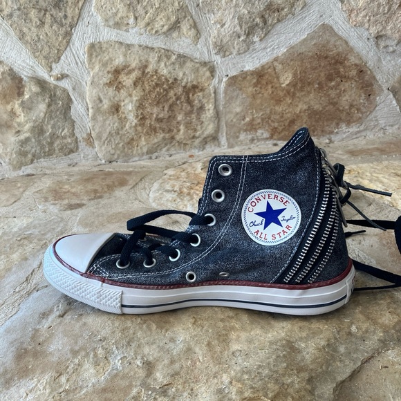 Converse Chuck Taylor All Star High Top Zipper Sneakers Women’s 8 - Picture 10 of 16